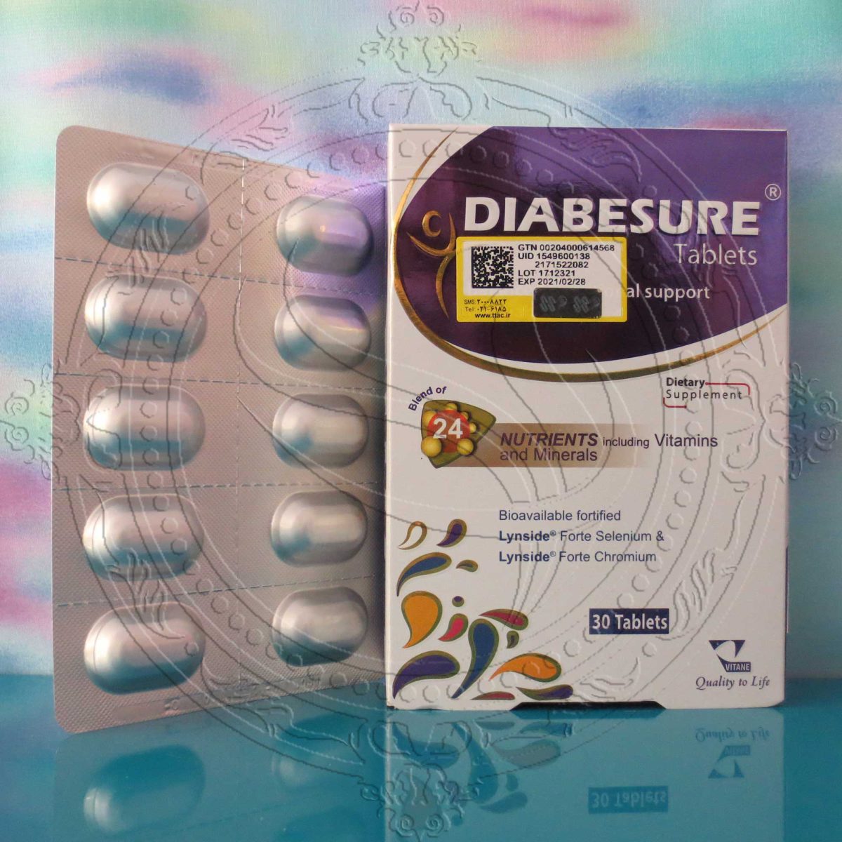 قرص مولتی ویتامین دیابشور | 30عددی