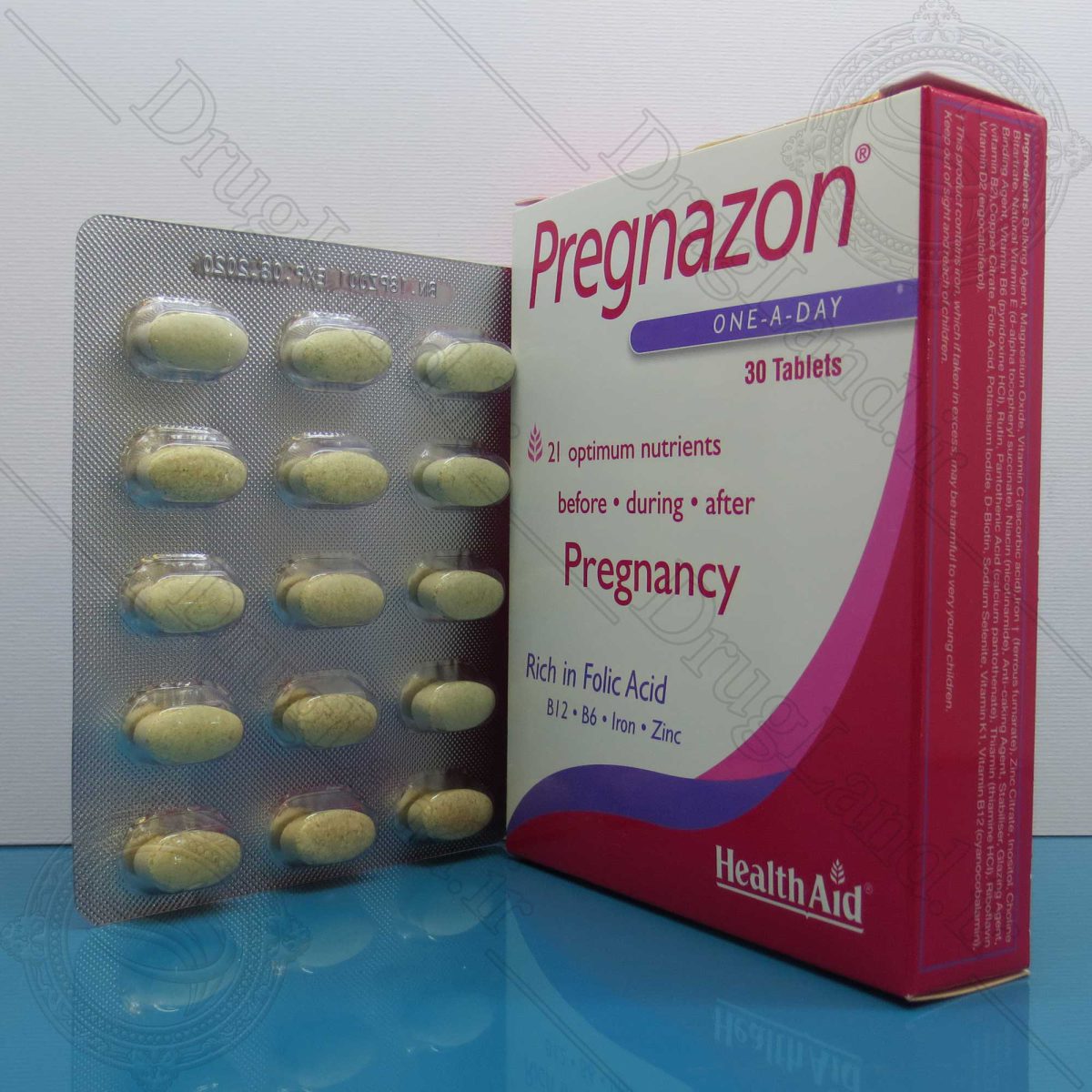 قرص پرگنازون هلث اید | مولتی ویتامین دوران بارداری