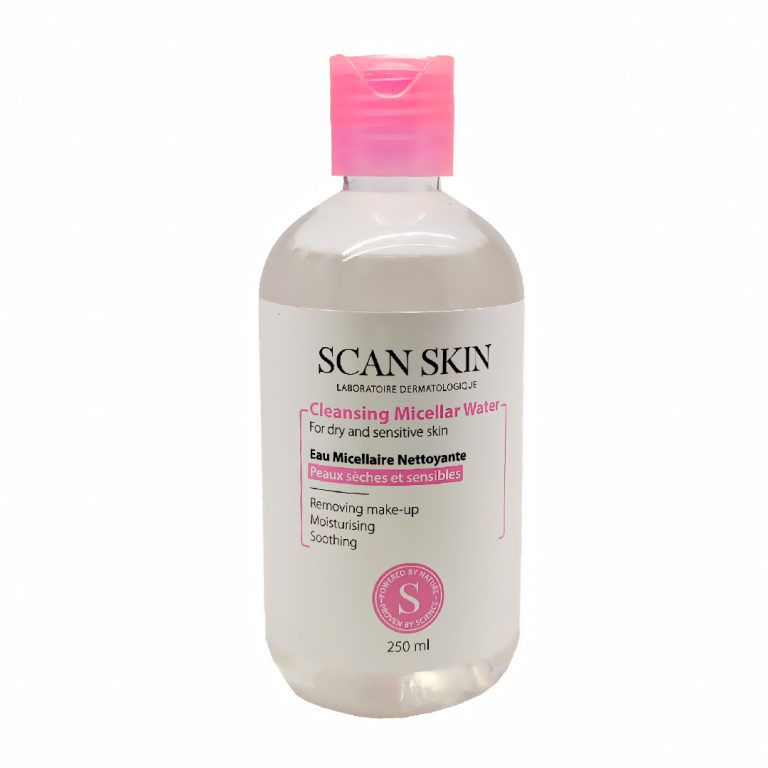 محلول پاک کننده آرایش مخصوص پوست خشک و حساس اسکن اسکین