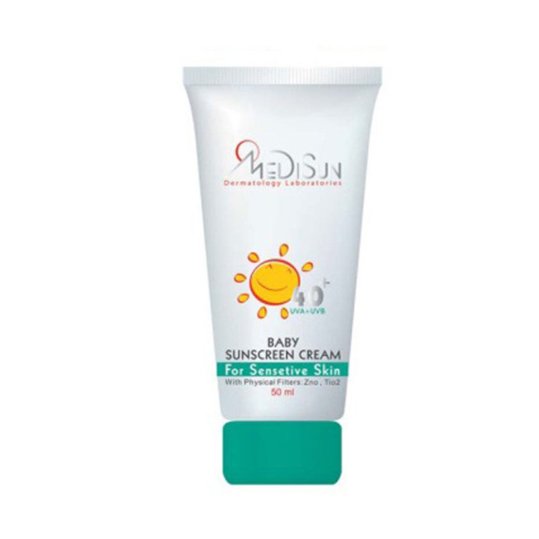 کرم ضد آفتاب کودک +SPF40 مناسب پوست حساس مدیسان