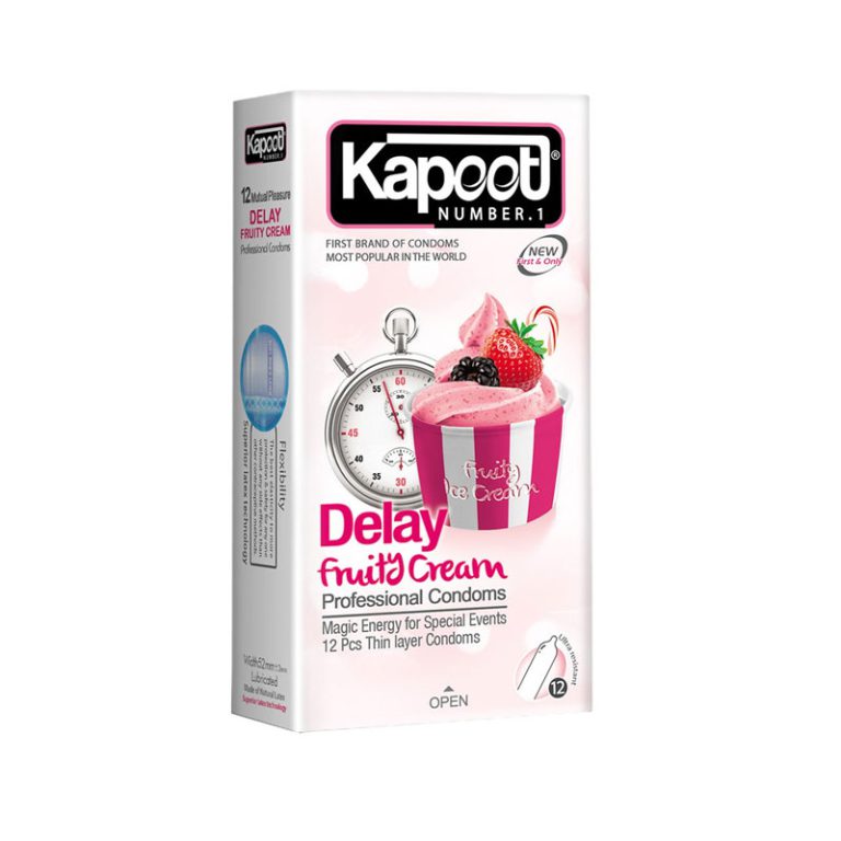 کاندوم تاخیری Delay Fruity Cream (12عددی) کاپوت