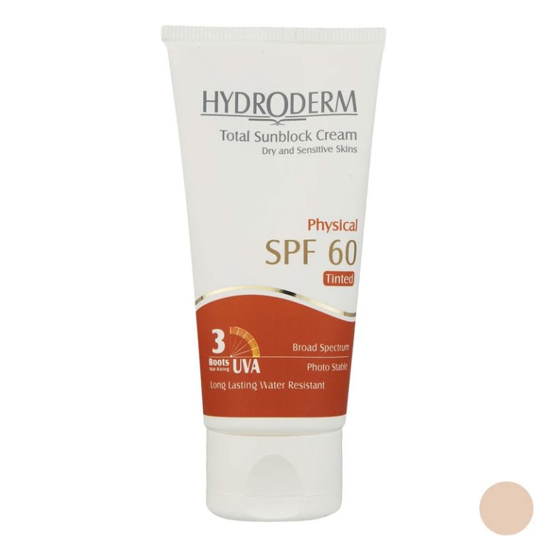 کرم ضد آفتاب فیزیکال بژ روشن (SPF60) هیدرودرم